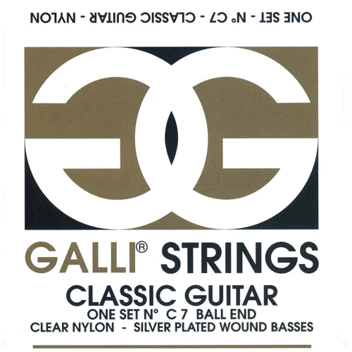 Струна для гитар Струны для классической гитары Gallistrings C7 BALL END FOR STUDENTS