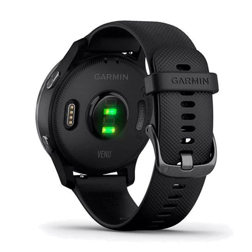 Смарт-часы Garmin Venu Slate Stainless Steel Bezel with Black Case and Silicone Band (010-02173-12): Тип гаджета Взрослые смарт часы