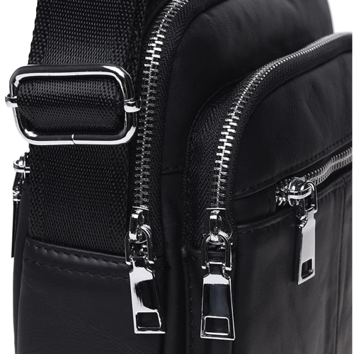 Чоловіча сумка через плече Keizer чорна (K16018-black): Тип Сумки