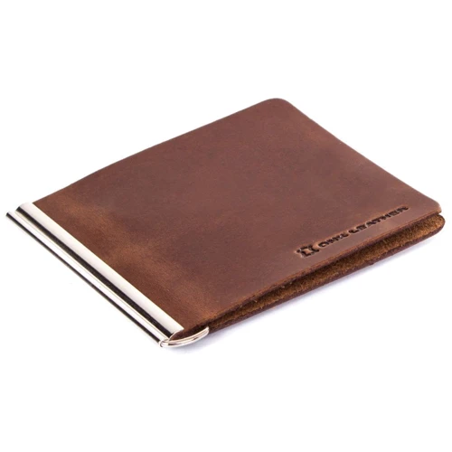 Мужской зажим для денег DNK Leather коричневый (DNK-Spring-clamp-Hcol-N): Тип Зажимы для денег