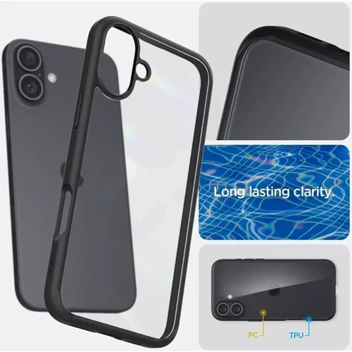 Чохол для iPhone Spigen Ultra Hybrid Matte Black (ACS08201) для iPhone 16 фото 9