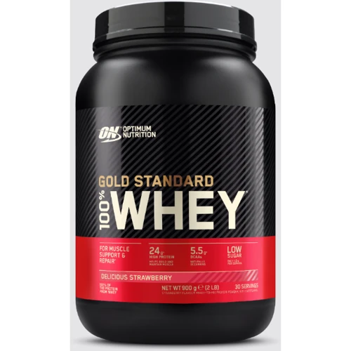 Протеин Optimum Nutrition Gold Standart 100% Whey 900 g / 30 servings / Delicios Strawberry