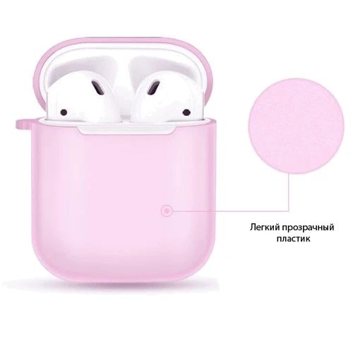 Чехол для наушников Becover Case LingLong i-Smile with Belt Pink IPH1449 (702327) for Apple AirPods фото 2