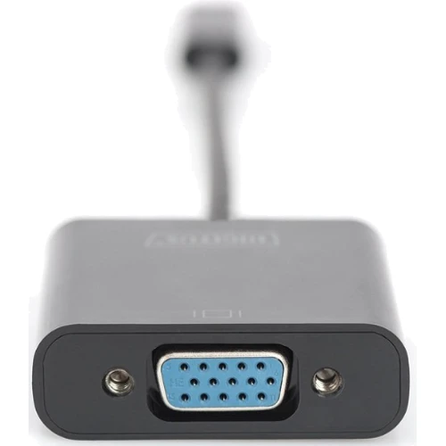 Адаптер Digitus Adapter USB-C to VGA Black (DA-70853): Интерфейс подключения USB-C