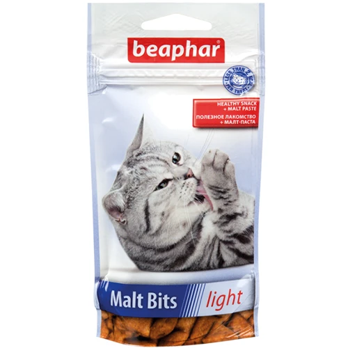 Подушечки для виведення вовни Beaphar Malt Bits light у котів 35 г (11427)