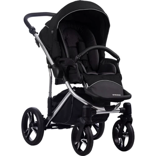 Детская коляска 2 в 1 Bebetto Bresso Premium SILVER 01 (503.32.19.SL01): Возможность установки люльки опция