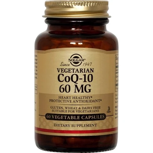 

Solgar Vegetarian CoQ-10 Солгар Коэнзим Q10 вегетарианский 60 mg 60 капсул