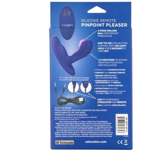 CalExotics Remote Pinpoint Pleaser - вибромассажер простаты, 7.25x3.25 см