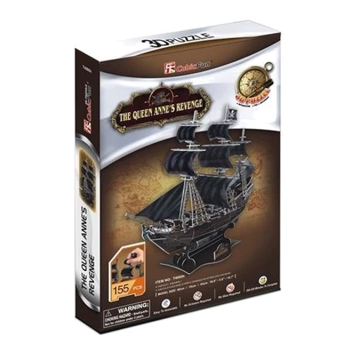 3D пазл CubicFun Корабль Месть Королевы Анны (T4005h)