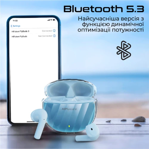 Наушники HiFuture FlyBuds3 Black (flybuds3.black): Тип конструкции вкладыши