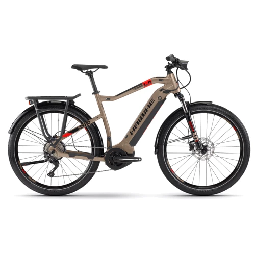 Електровелосипед Haibike SDURO Trekking 4.0 men i500Wh 10 s. Deore 28", рама XL, пісочно-чорно-червоний, 2020