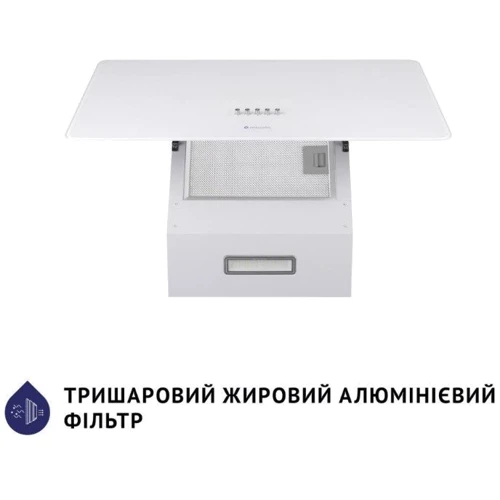Вытяжка Minola HDN 6224 WH 700 LED: Материал корпуса нержавеющая cталь, cтекло