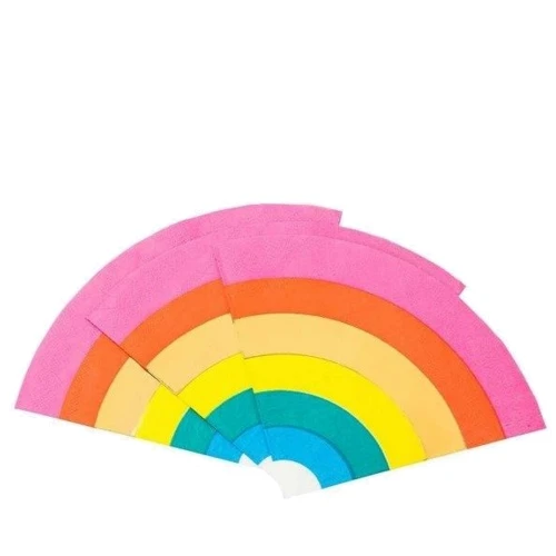 Сервировка стола Одноразовые салфетки Talking Tables Радуга 16 шт (RAIN-NAPKIN-RAIN) фото 2