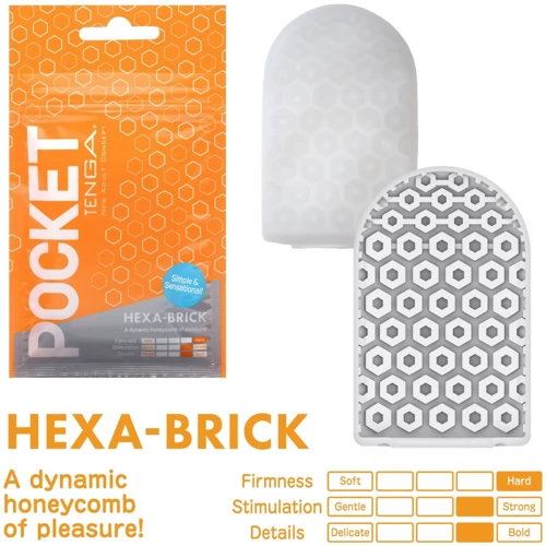 Мастурбатор TENGA Pocket Hexa-Brick