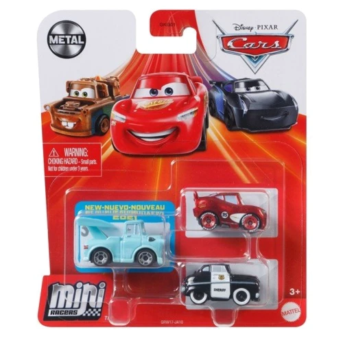 Набір із 3 металевих міні-гонщиків із м/ф Тачки Hot Wheels (в асортименті): Рекомендований вік от 3 лет