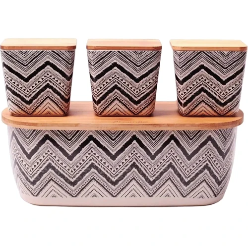 Хлебница Kamille Орнамент (KM-1131): Тип хлебница с разделочной доской