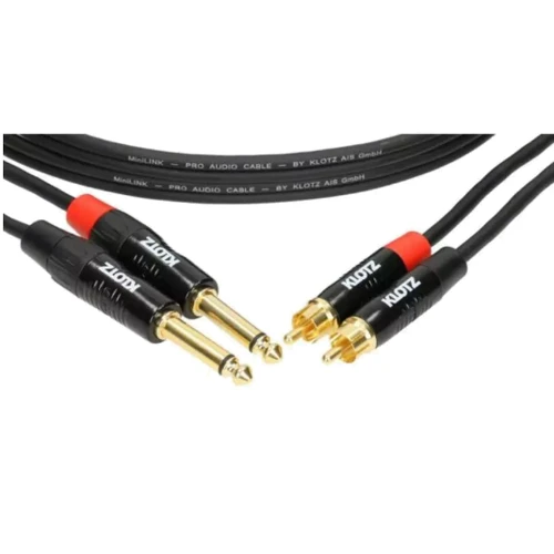 Кабель комутаційний KLOTZ KT-CJ300 MINILINK PRO TWIN CABLE BLACK 3 M