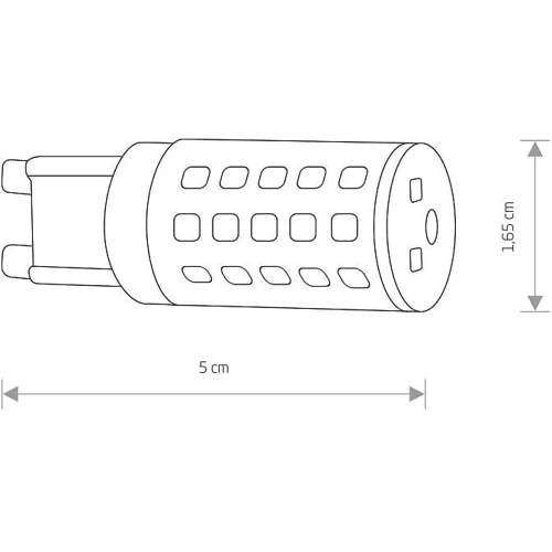 Лампа Nowodvorski 7503 Bulb G9 1x4W 3000K 380Lm Wh: Тип цоколя G9