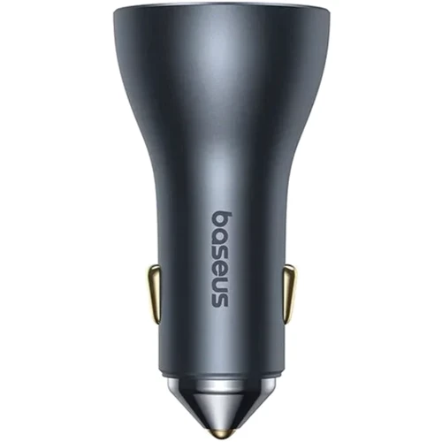 Зарядное устройство Baseus Car Charger USB+2хUSB-C Golden Contactor Pro GaN Fast Charging 65W Lunar Gray (C00035202841-00): Особенности Power Delivery (PD), Для Apple Watch, Быстрая зарядка, USB-C