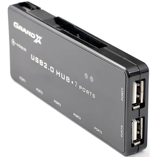 Аксессуар для ноутбуков USB хаб Grand-X 7 портов + 1,2m USB cable (GH-701) фото 4