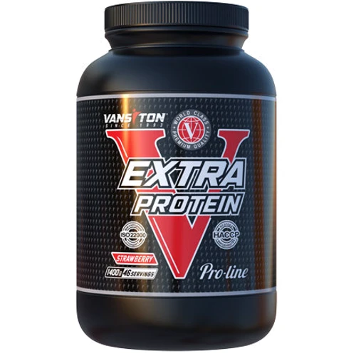 Протеин Vansiton Extra Protein 1400 g /46 servings/ Strawberry