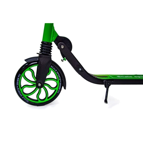 Двухколесный самокат Scale Sports SS-17. Green (складная конструкция) 1592133102: Конструкция рамы складная