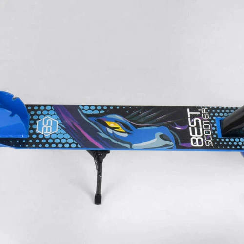 Самокат двухколесный Best Scooter с PU колесами и резиновыми грипсами Blue (87722): Максимальная допустимая нагрузка, кг 70