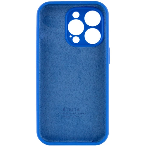 Чехол для iPhone Mobile Case Silicone Case Full Camera Protective Capri Blue for iPhone 15 Pro Max: Тип чехла накладка на заднюю часть
