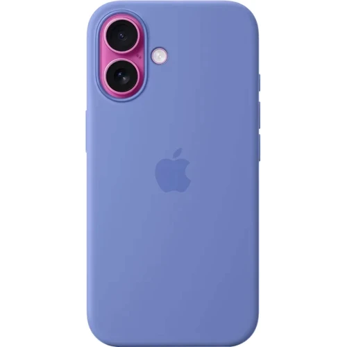 Чехол для iPhone Apple iPhone 16 Silicone Case with MagSafe - Periwinkle (MDGQ4ZM/A): Материалы Силикон