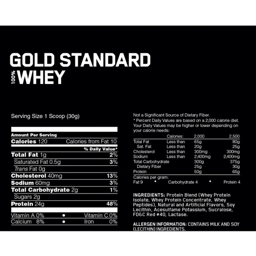 Протеин Optimum Nutrition 100% Whey Gold Standard 454 g / 14 servings / Strawberry: Вид Сывороточные