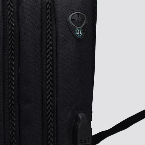 Мужской рюкзак Monsen черный (1Rem8023-black): Фактура Тканая, Гладкая, Матовая