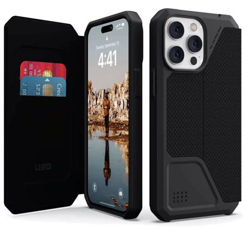 Чехол для iPhone Urban Armor Gear UAG Metropolis Kevlar Black (114047113940) for iPhone 14 Pro Max