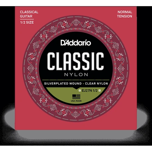 Струна для гитар Гитарные струны D'ADDARIO EJ27N 1/2 STUDENT CLASSICS NORMAL TENSION 1/2