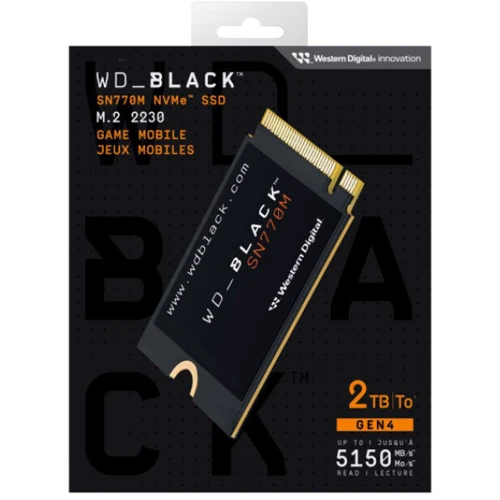 WD Black SN770M M.2 2230 NVMe 2TB (WDS200T3X0G): Тип накопителя внутренний