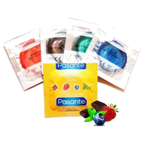 Презерватив Pasante Taste Blueberry зі смаком чорниці