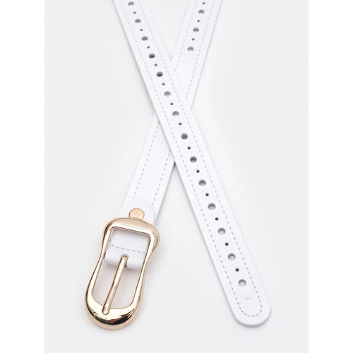 Жіночий ремінь Borsa Leather білий (CV1ZK-019w-white): Стать Женский