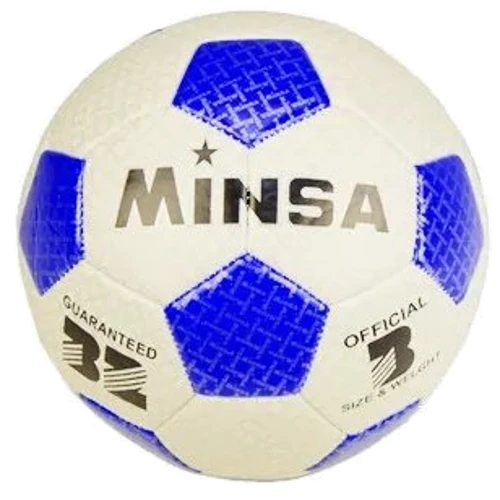 М'яч для гри Minsa E31266 футбольний (Синій)