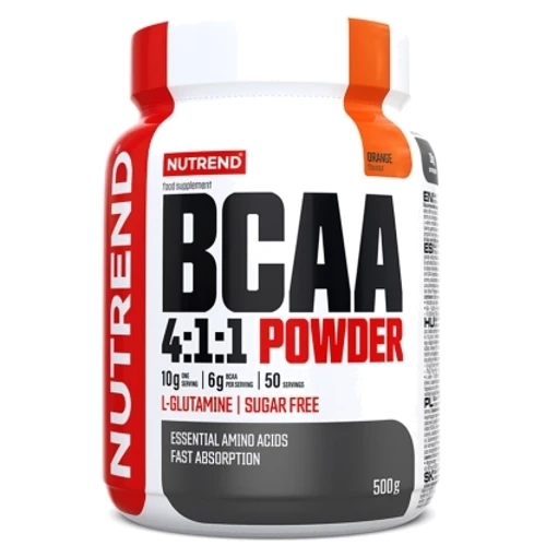 Амінокислота для спорту Nutrend BCAA 4:1:1 Powder 500 g / 50 servings / orange