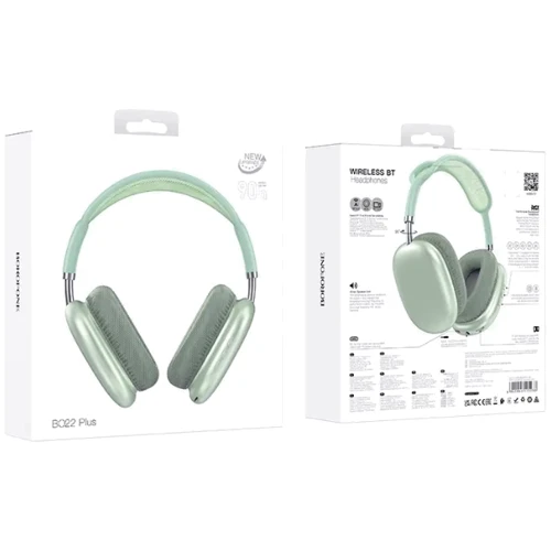 Наушники Borofone BO22 Plus Elegant Green: Тип крепления оголовные
