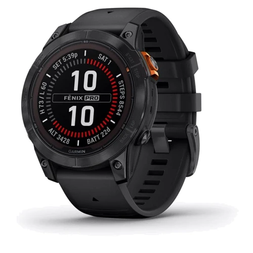Смарт-часы Garmin Fenix 7 Pro Solar Slate Grey with Black Band (010-02777-01)