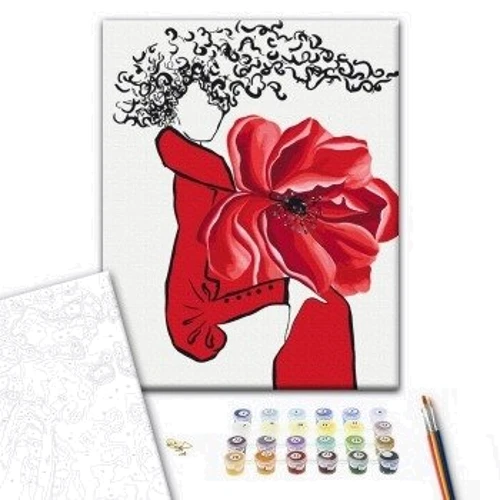 Картина по номерам Brushme Красная фантазия ©LUNATART 40х50 см (BS54057)