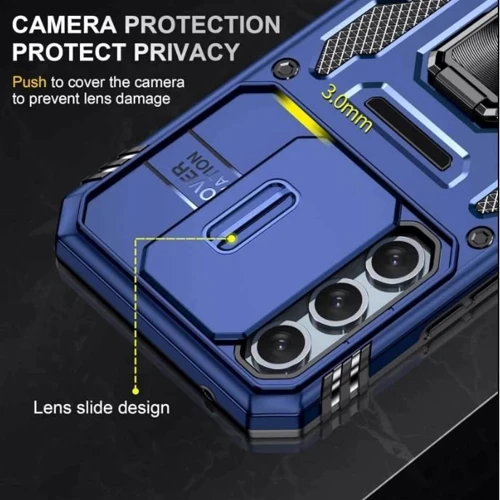 Чохол для телефона Mobile Case Camshield Army Ring Navy для Samsung A366 Galaxy A36 5G / A566 Galaxy A56 5G: Колір синий