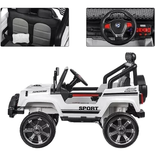 Дитячий електромобіль Джип Bambi Racer Jeep Wrangler (M 3237EBLR-1): Матеріал корпусу пластик