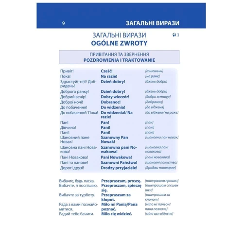 Польська мова. Українсько-польський розмовник і словник: ISBN 978-966-03-6513-1