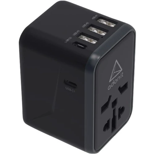 Зарядний пристрій Adonit USB Wall Charger Universal Travel 61W Black (PD-3A2C)
