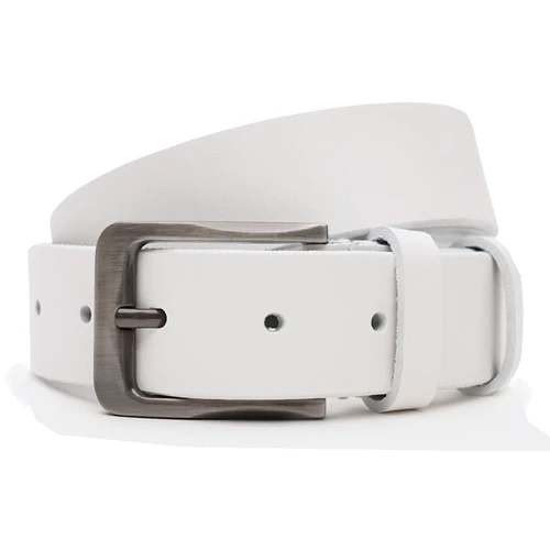 Мужской ремень Borsa Leather белый (V1115FX43-white)