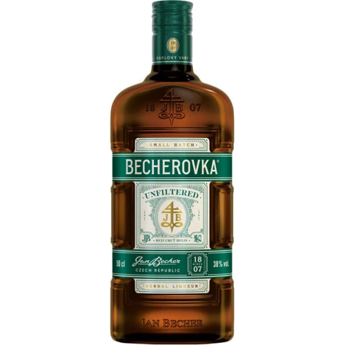 Ликерная настойка на травах Becherovka Unfiltered 0.5л, 38% (STA8594405103159)