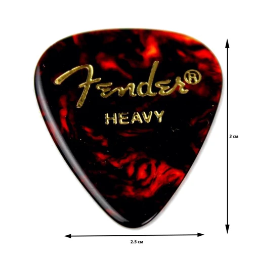 Медиатор Набор медиаторов Fender 351 Classic Celluloid Shell Heavy (228063): Тип Медиатор