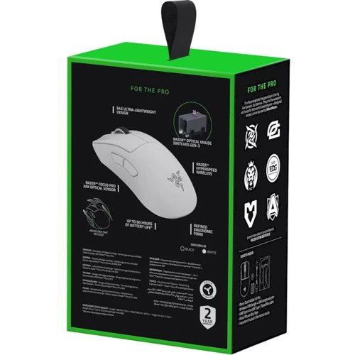Мышь Razer DeathAdder V3 PRO Wireless White (RZ01-04630200-R3G1): Время отклика 0.2 мс