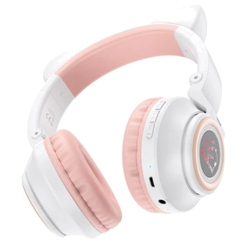 Наушники Borofone BO18 Cat White: Тип конструкции накладные